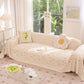 Cooling Ice Silk Sofa Cover Blanket, Floral Soft Silky Breathable Couch Throw Cover