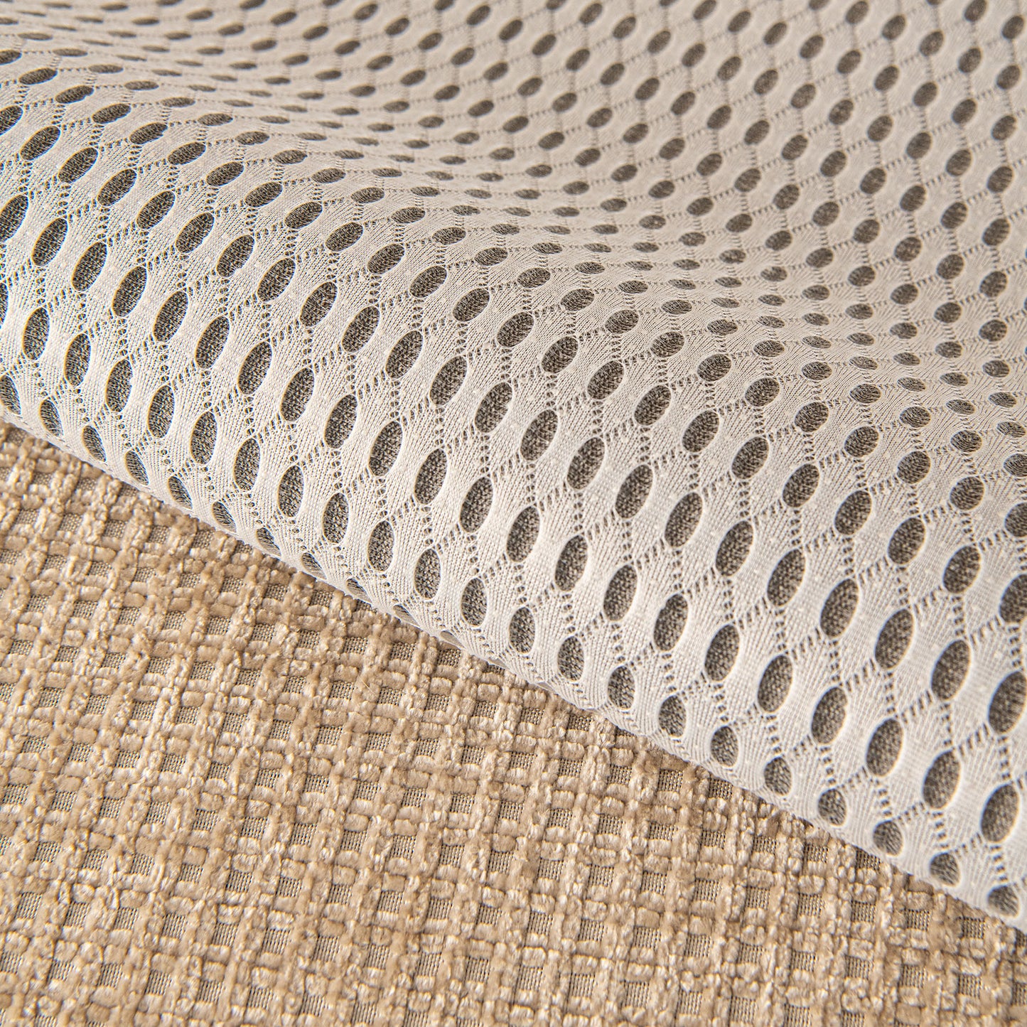 Non-Slip Waffle Texture Couch Cover with Lace Trim, Separate Sectional Sofa Protector