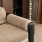 Non-Slip Waffle Texture Couch Cover with Lace Trim, Separate Sectional Sofa Protector