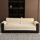 Non-Slip Waffle Texture Couch Cover with Lace Trim, Separate Sectional Sofa Protector