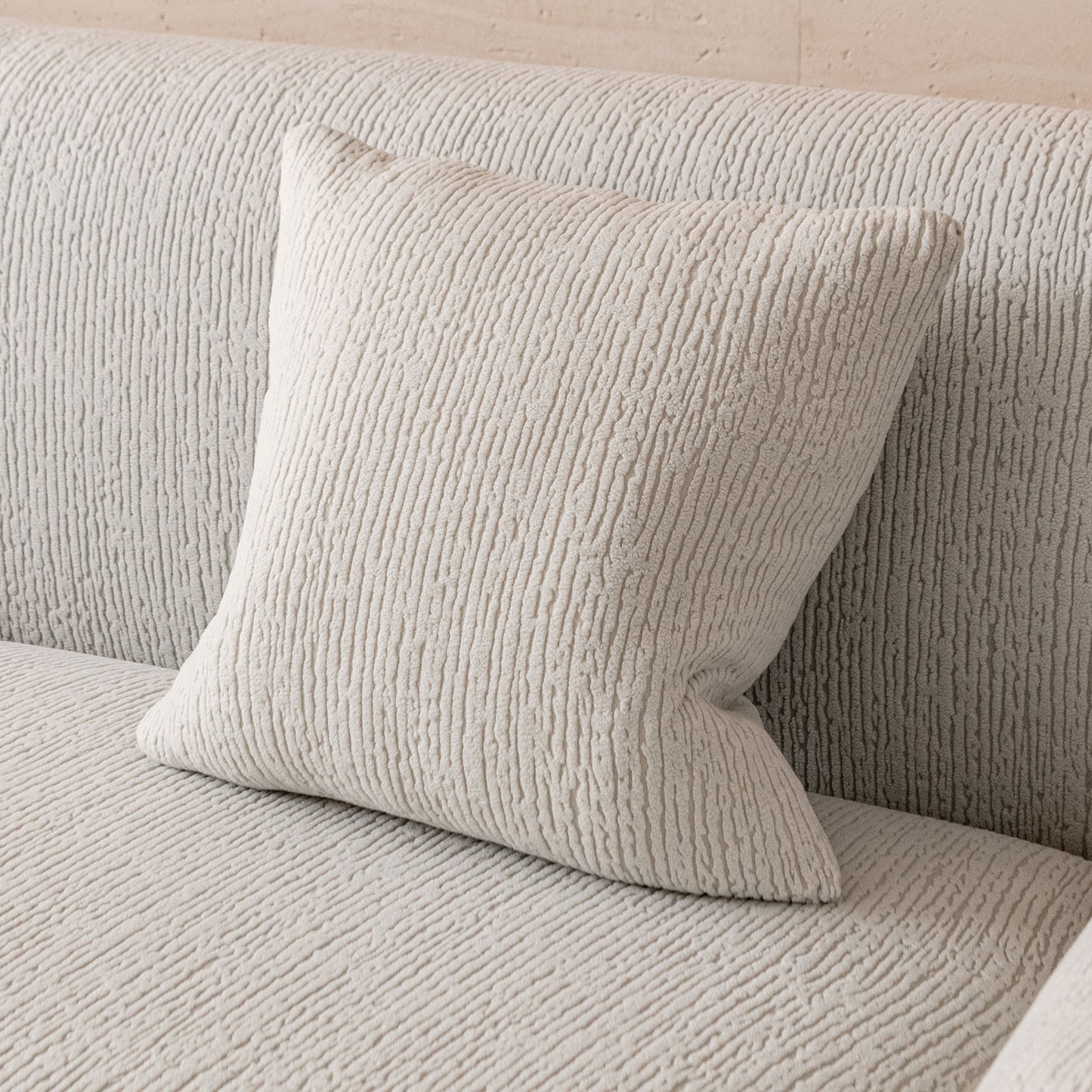 Stretch Textured Vertical Stripe Couch Slipcover, Soft Jacquard Elastic Sofa Cover