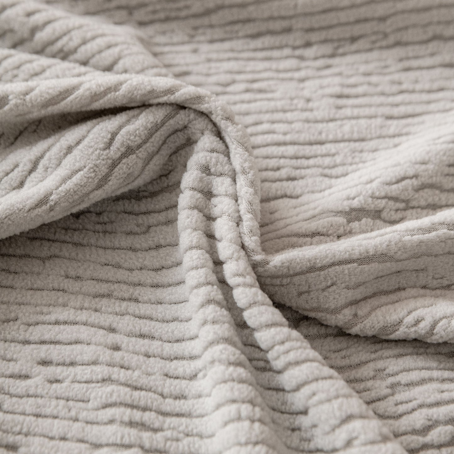 Stretch Textured Vertical Stripe Couch Slipcover, Soft Jacquard Elastic Sofa Cover