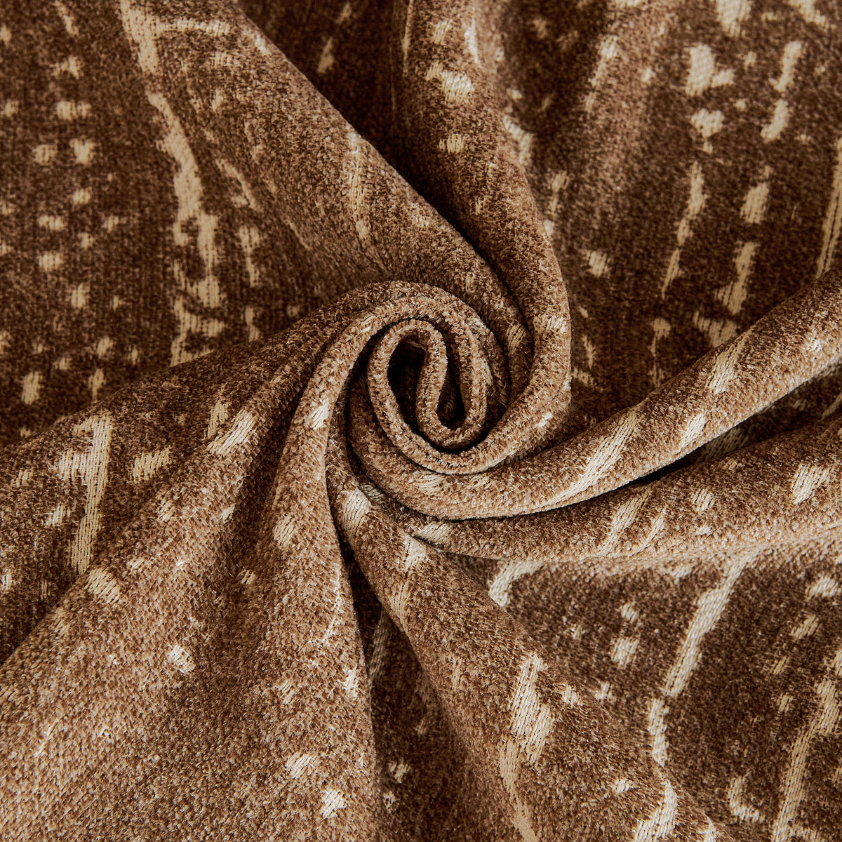 Distressed Abstract Chenille Sofa Throw Cover, Decorative Couch Protector with Tassels