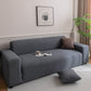 Plush Fleece Sofa Slipcover with 3D Wheat Pattern, Cozy High-Stretch Couch Cover
