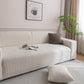 Plush Fleece Sofa Slipcover with 3D Wheat Pattern, Cozy High-Stretch Couch Cover