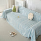 Summer Cooling Ice Silk Sofa Cover, Textured Stripe Soft Breathable Couch Throw Cover