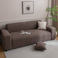 Plush Fleece Sofa Slipcover with 3D Wheat Pattern, Cozy High-Stretch Couch Cover
