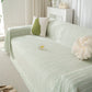 Summer Cooling Ice Silk Sofa Cover, Textured Stripe Soft Breathable Couch Throw Cover