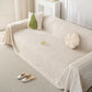 Summer Cooling Ice Silk Sofa Cover, Textured Stripe Soft Breathable Couch Throw Cover