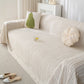 Summer Cooling Ice Silk Sofa Cover, Textured Stripe Soft Breathable Couch Throw Cover