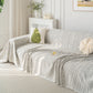 Summer Cooling Ice Silk Sofa Cover, Textured Stripe Soft Breathable Couch Throw Cover