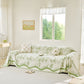 Oversized Abstract Brushstroke Sofa Throw Cover, Woven L Shaped Sectional Couch Cover