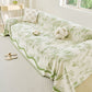 Oversized Abstract Brushstroke Sofa Throw Cover, Woven L Shaped Sectional Couch Cover