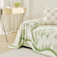 Oversized Abstract Brushstroke Sofa Throw Cover, Woven L Shaped Sectional Couch Cover