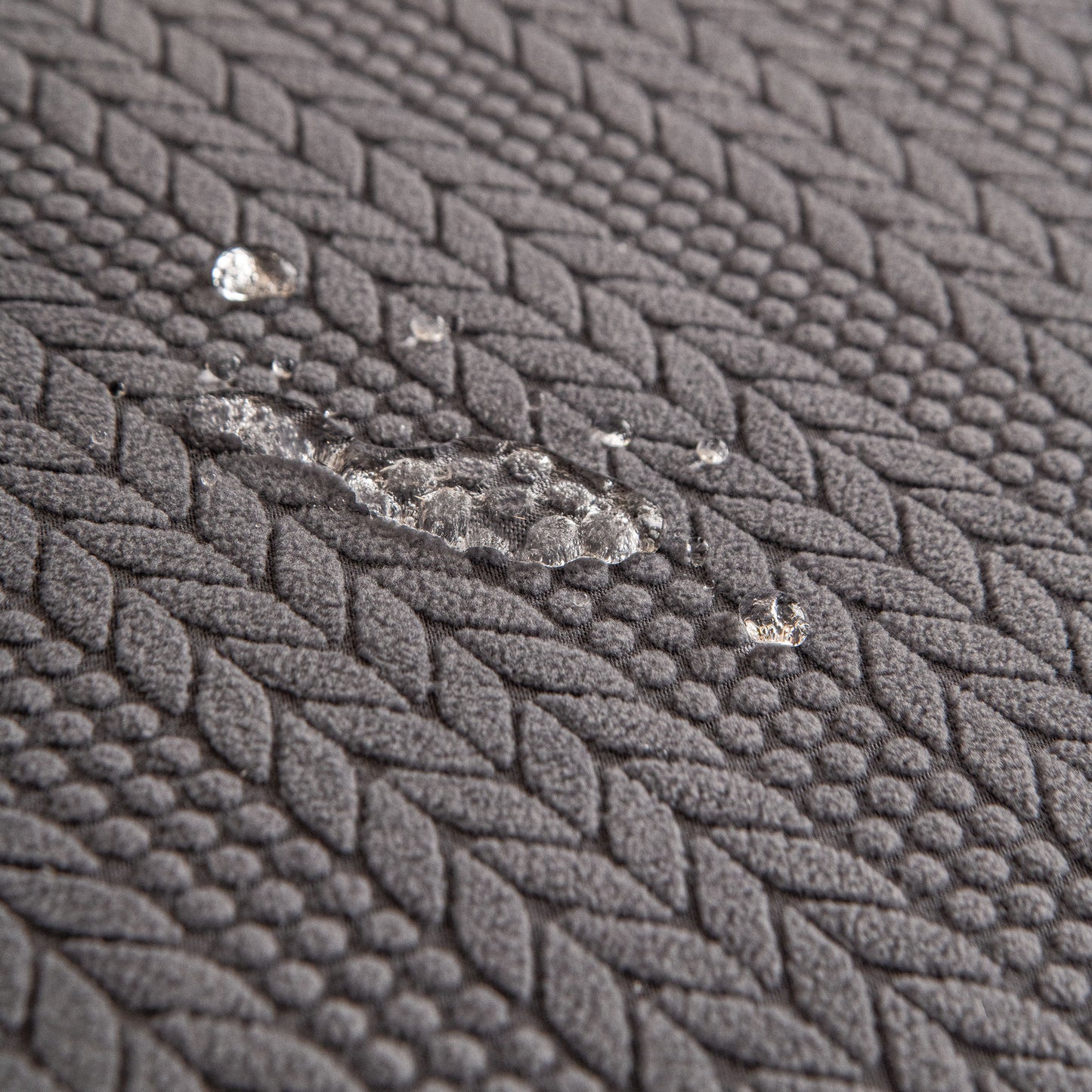 High Stretch Wheat Ear Embossed Textured Couch Slipcover, Water Repellent Sofa Cover