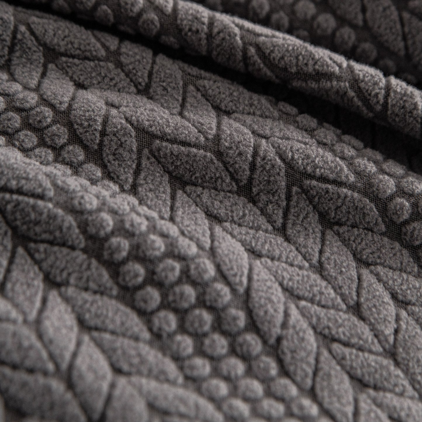 High Stretch Wheat Ear Embossed Textured Couch Slipcover, Water Repellent Sofa Cover