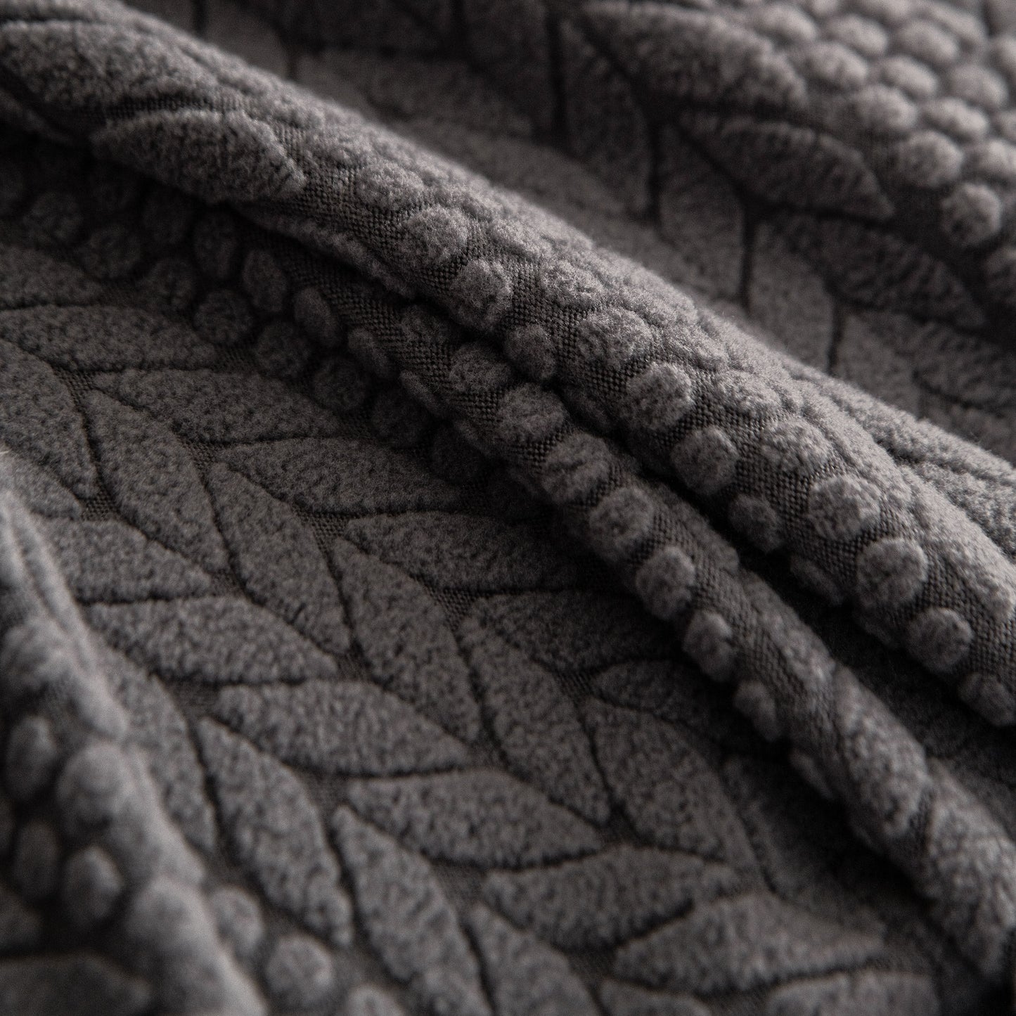 High Stretch Wheat Ear Embossed Textured Couch Slipcover, Water Repellent Sofa Cover