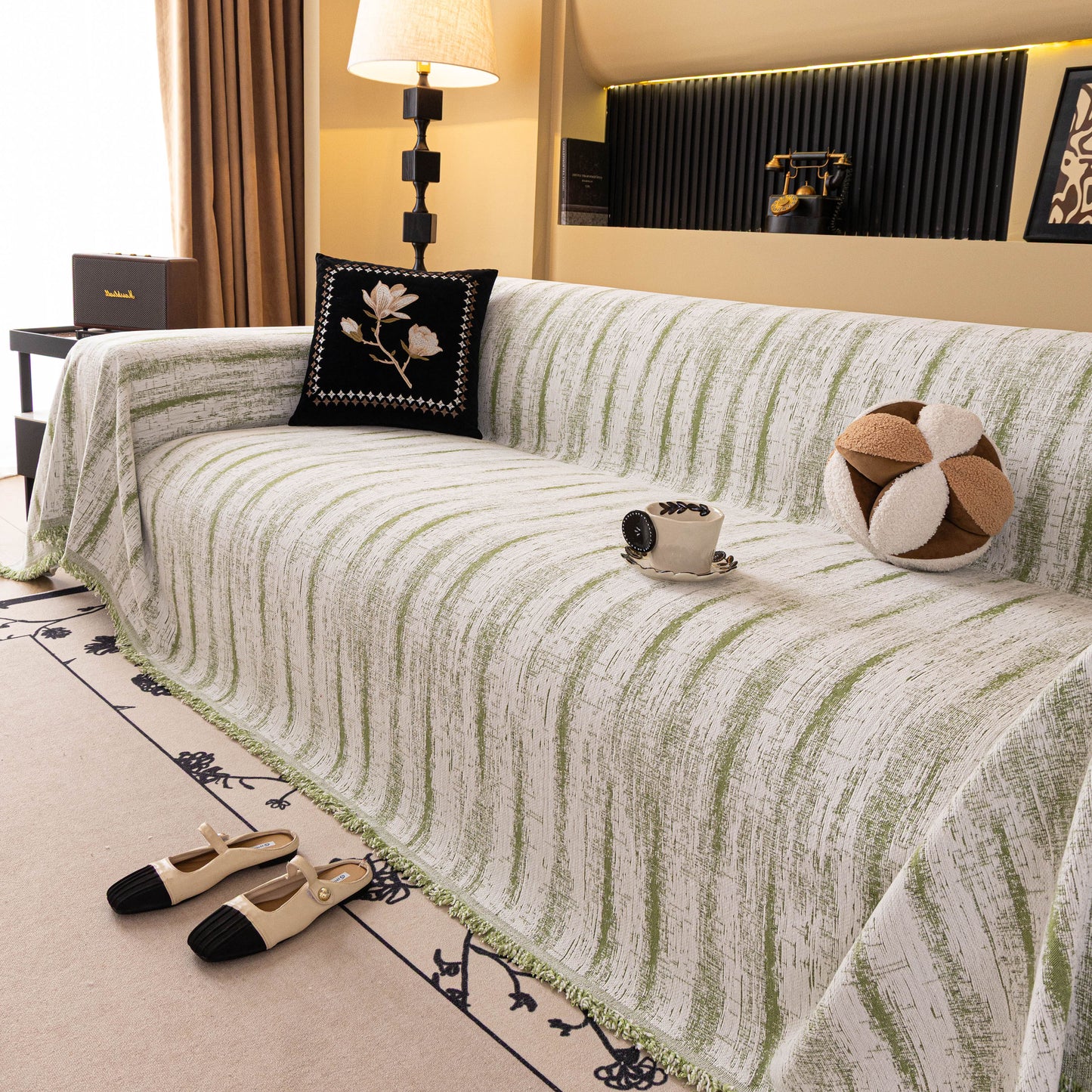 Chenille Oversized Throws for Couches, Washable and Durable Sofa Slipcover for Pets