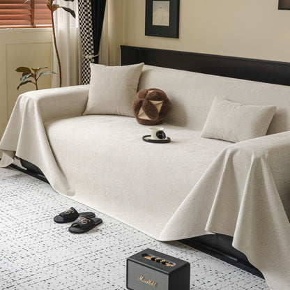 Chenille Sofa Cover Throw, Non-Slip, Water-Resistant, Pet-Friendly Couch Protector