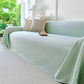Cooling Ice Silk Soft Sofa Cover Blanket, Woven Geometric Textured Modern Couch Cover