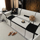 Modern Plaid Heavy Duty Sofa Throw Blanket, Boho Farmhouse Couch Cover with Tassel