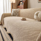 Wavy Wave Pattern Woven Couch Cover with Fringe Tassel, Soft Furniture Cover Protector