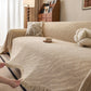 Wavy Wave Pattern Woven Couch Cover with Fringe Tassel, Soft Furniture Cover Protector