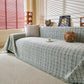 Textured Plaid Couch Throw Cover, Modern Decorative Sectional Furniture Covers