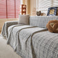 Textured Plaid Couch Throw Cover, Modern Decorative Sectional Furniture Covers