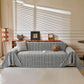 Textured Plaid Couch Throw Cover, Modern Decorative Sectional Furniture Covers