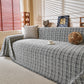 Textured Plaid Couch Throw Cover, Modern Decorative Sectional Furniture Covers