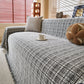 Textured Plaid Couch Throw Cover, Modern Decorative Sectional Furniture Covers