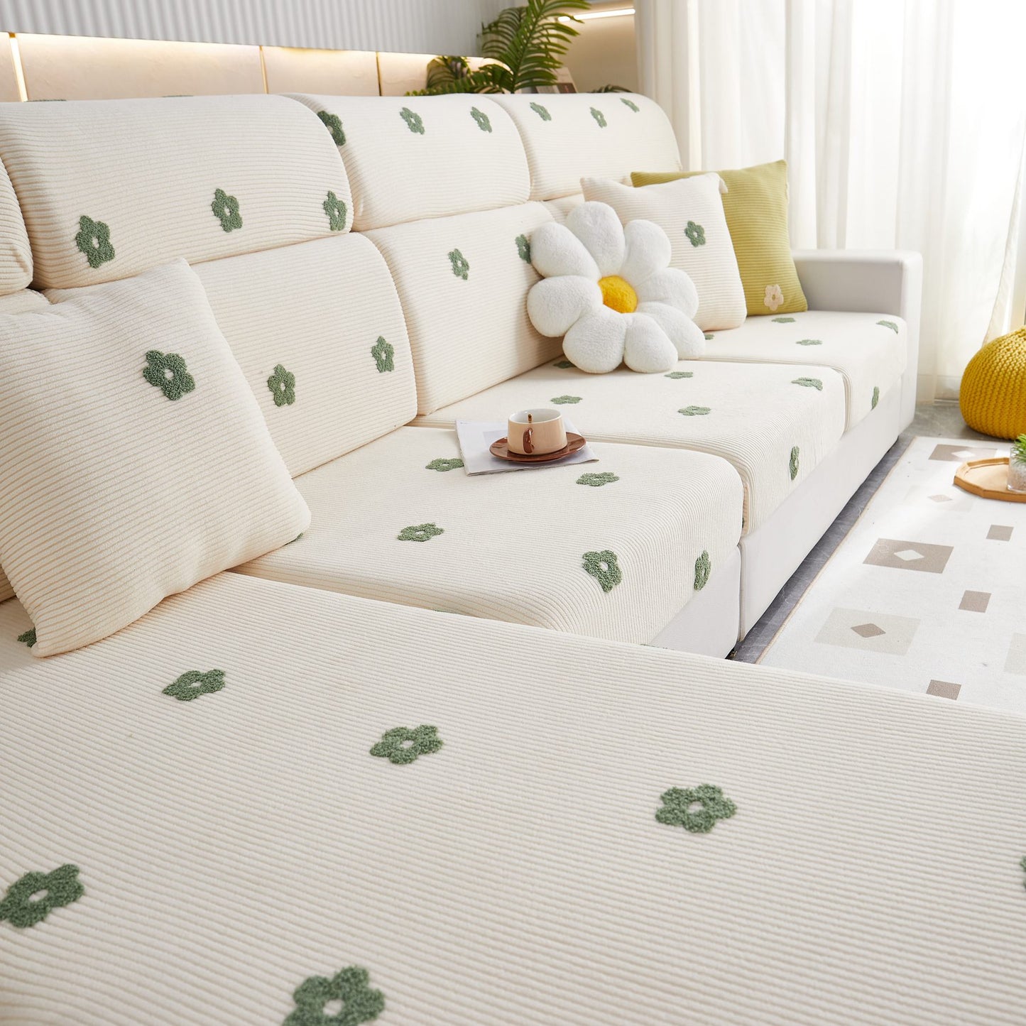 Polarfleece Sofakissenbezüge für Sofa 1/2/3/4-Sitzer, Beste Sitzbezüge für Hunde, Haustier Couchschutz