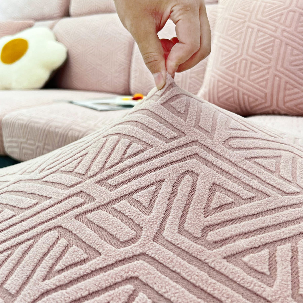 Housses de coussin de siège en polaire extensible, housses de coussin de canapé, housses de protection de coussin de canapé