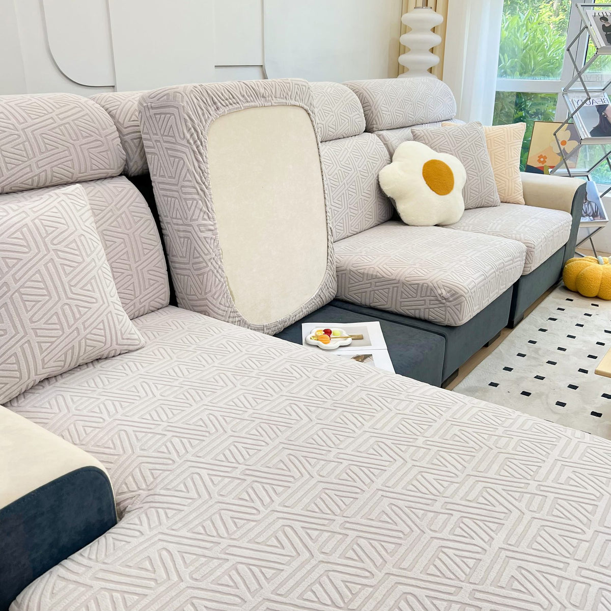Housses de coussin de siège en polaire extensible, housses de coussin de canapé, housses de protection de coussin de canapé