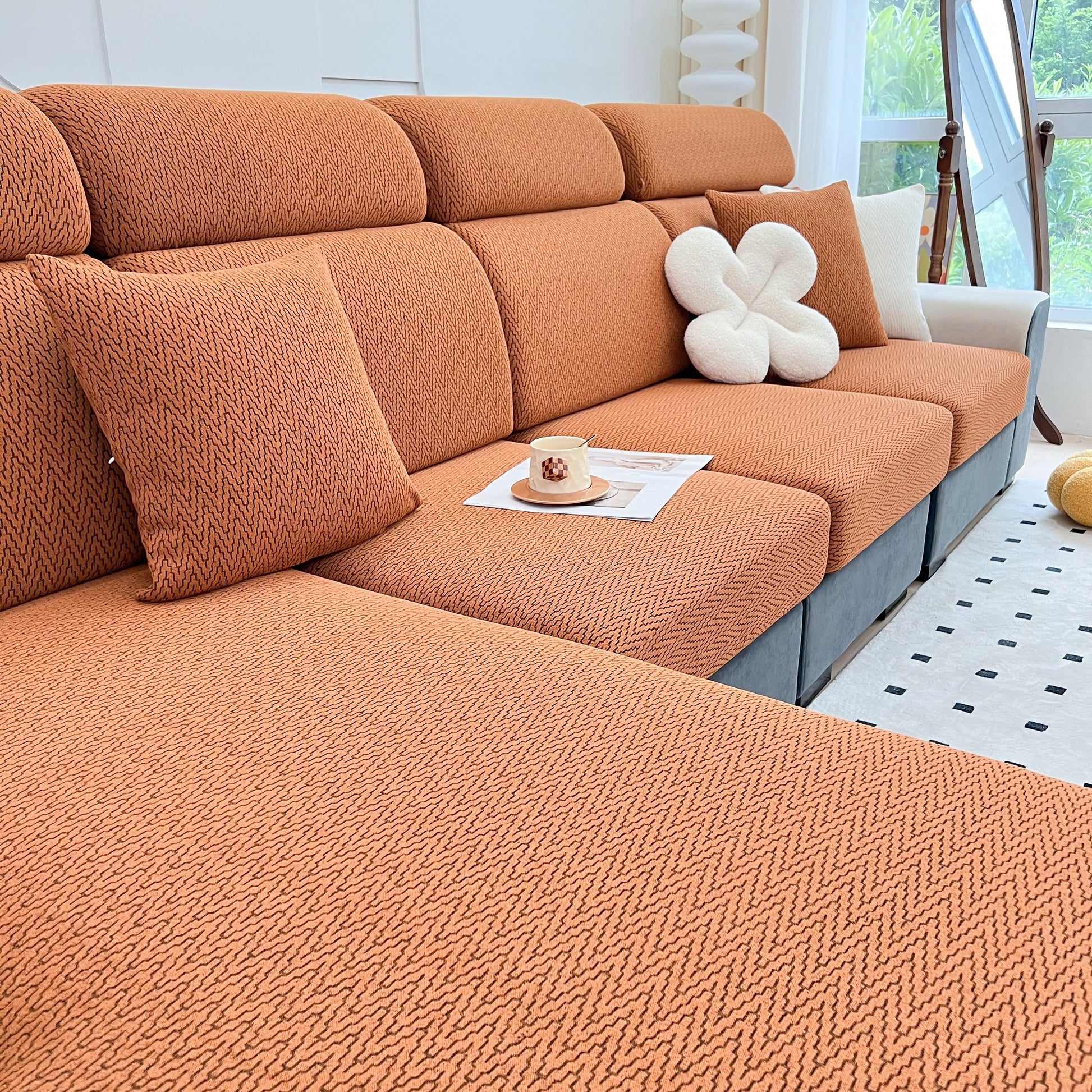 Chenille Fabric Sofa Seat Covers for Sofa 1/2/3/4 Seater, Best