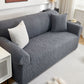 3D Baroque Floral Stretch Sofa Cover Elastic Polar Fleece Couch Slipcover with Straps