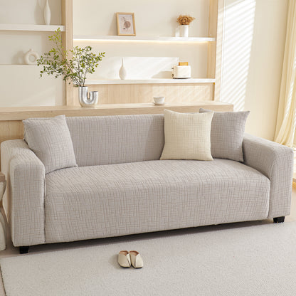 Embossed Lines Couch Covers Stretchable Non-Slip & Washable Sofa Slipcovers