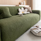 Stretch Textured Vertical Stripe Couch Slipcover, Soft Jacquard Elastic Sofa Cover