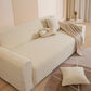 3D Jacquard Leaf Pattern Couch Slipcover, High Stretch Washable Textured Sofa Cover