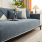 Herringbone Quilted Couch Seat and Backrest Cover, Separate Sofa Cushion Covers