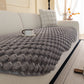 Faux Rabbit Fur Sofa Topper, Plush Non-Slip Couch Protector Cover for Pets & Kids