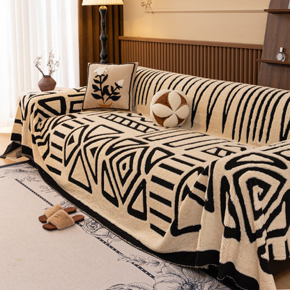 Housse de canapé en peluche Boho, couverture de jeté bohémienne, housses de décoration pour canapé, chaise, meuble, lit