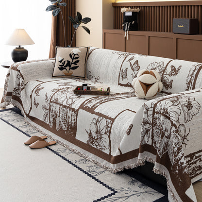 Mode Couchbezug Decke Bohemian Ecksofa Schutz Möbelbezüge für Sofas