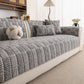 Plush Sofa Protector, Soft Couch Cover with Silicone Non-Slip Backing for Pets & Kids