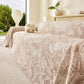 Tropical Botanical Leaf Texture Furniture Protector Blanket Soft Breathable Sofa Cover