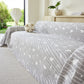 Soft Breathable Sofa Cover Blanket,Botanical Embossed Furniture Protector Throw Cover