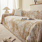 Soft Chenille Sofa Cover, Textured Abstract Couch Protector Cover with Vintage Pattern