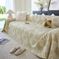 Boho Furniture Cover for Sofa, Loveseat and Chair, Geometric Jacquard Woven Sofa Cover