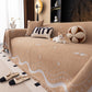 Luxurious Jacquard Couch Cover, Snag-Resistant Pet Friendly Couch Throw with Fringe